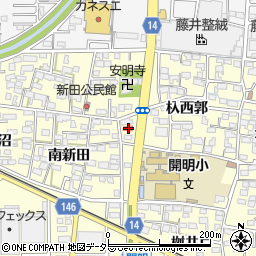 愛知県一宮市開明杁西郭70周辺の地図