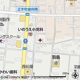 岐阜県羽島市竹鼻町狐穴1102周辺の地図