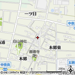 愛知県江南市中奈良町本郷41周辺の地図