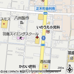 岐阜県羽島市竹鼻町狐穴1144-1周辺の地図