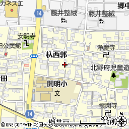愛知県一宮市開明杁西郭29周辺の地図