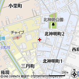 愛知県一宮市北神明町2丁目24-1周辺の地図