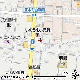岐阜県羽島市竹鼻町狐穴1096周辺の地図