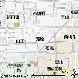 愛知県一宮市時之島（芳原）周辺の地図