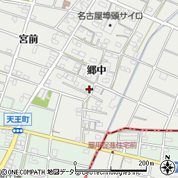 愛知県江南市安良町郷中159周辺の地図