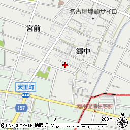 愛知県江南市安良町郷中167周辺の地図