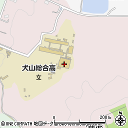 犬山南高校周辺の地図