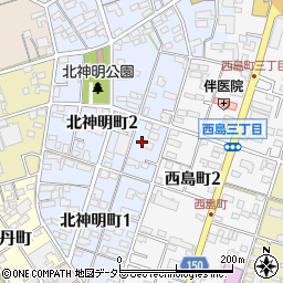 愛知県一宮市北神明町2丁目32周辺の地図