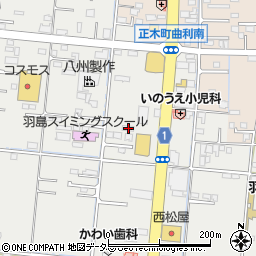 岐阜県羽島市竹鼻町狐穴1181周辺の地図