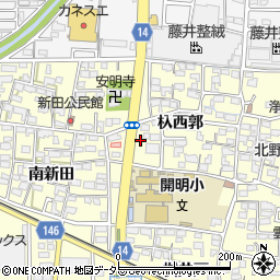 愛知県一宮市開明杁西郭68周辺の地図