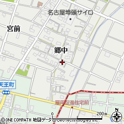 愛知県江南市安良町郷中221周辺の地図