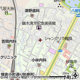 鎌倉　聖ミカエル教会周辺の地図