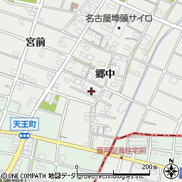 愛知県江南市安良町郷中161周辺の地図