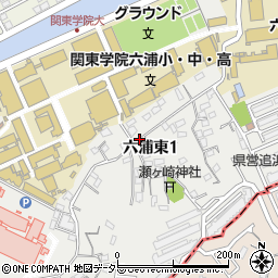 神奈川県横浜市金沢区六浦東1丁目32周辺の地図
