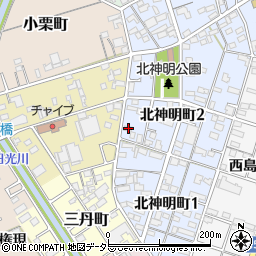 愛知県一宮市北神明町2丁目26周辺の地図