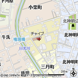 愛知県一宮市北丹町周辺の地図