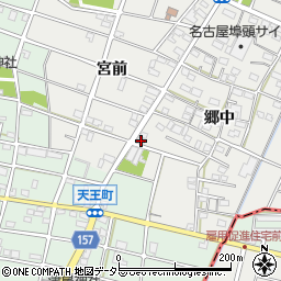 愛知県江南市安良町郷中148周辺の地図