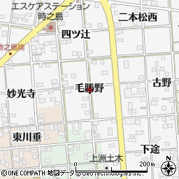 愛知県一宮市時之島毛勝野周辺の地図