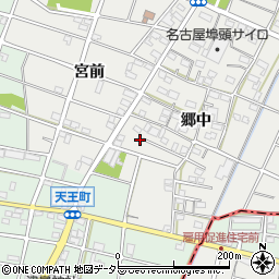 愛知県江南市安良町郷中153周辺の地図