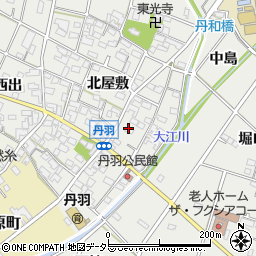愛知県一宮市丹羽北屋敷1437周辺の地図