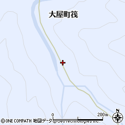 兵庫県養父市大屋町筏1260周辺の地図