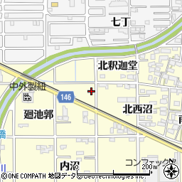愛知県一宮市開明廻池郭37周辺の地図