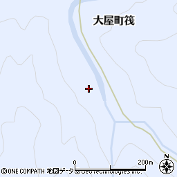兵庫県養父市大屋町筏1248-1周辺の地図