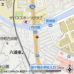 神奈川県横浜市金沢区六浦東1丁目1周辺の地図