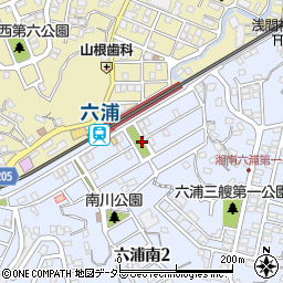 六浦南公園周辺の地図