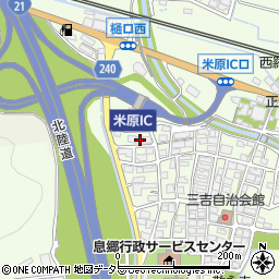 滋賀県米原市樋口278周辺の地図
