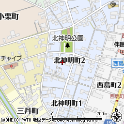 愛知県一宮市北神明町2丁目34周辺の地図