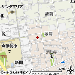 愛知県一宮市今伊勢町本神戸塚浦10-10周辺の地図