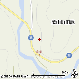 京都府南丹市美山町田歌（建岩）周辺の地図