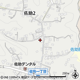 神奈川県鎌倉市佐助周辺の地図