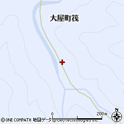 兵庫県養父市大屋町筏1258周辺の地図