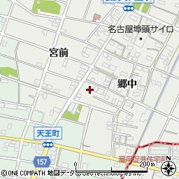 愛知県江南市安良町郷中143-2周辺の地図