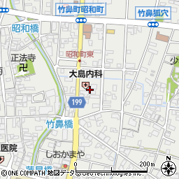竹鼻停車場線周辺の地図