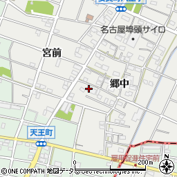 愛知県江南市安良町郷中154周辺の地図