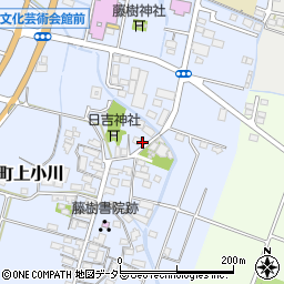 滋賀県高島市安曇川町上小川185周辺の地図