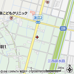 岐阜県大垣市大外羽1丁目190周辺の地図