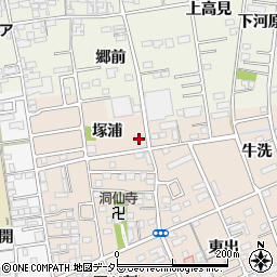 愛知県一宮市今伊勢町本神戸塚浦21周辺の地図