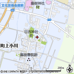 滋賀県高島市安曇川町上小川181周辺の地図