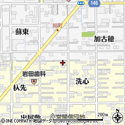 愛知県一宮市開明洗心1周辺の地図