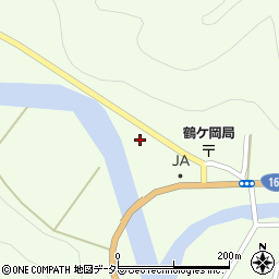 京都府南丹市美山町鶴ケ岡溝ノ本周辺の地図