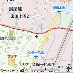愛知県小牧市久保一色742周辺の地図