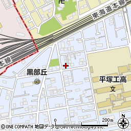 神奈川県平塚市黒部丘18-14周辺の地図