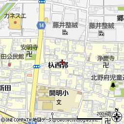 愛知県一宮市開明（杁西郭）周辺の地図
