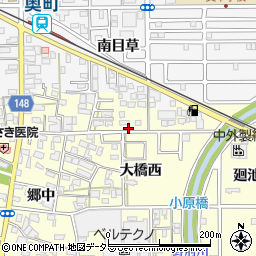 愛知県一宮市開明大橋西周辺の地図