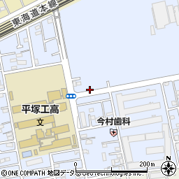 神奈川県平塚市黒部丘9周辺の地図