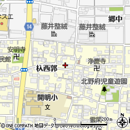 愛知県一宮市開明杁西郭20周辺の地図